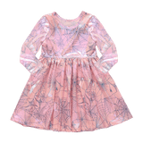 Girls Lame Steph Dress - Pink Spider Web | Pink Chicken