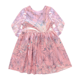 Girls Lame Steph Dress - Pink Spider Web | Pink Chicken