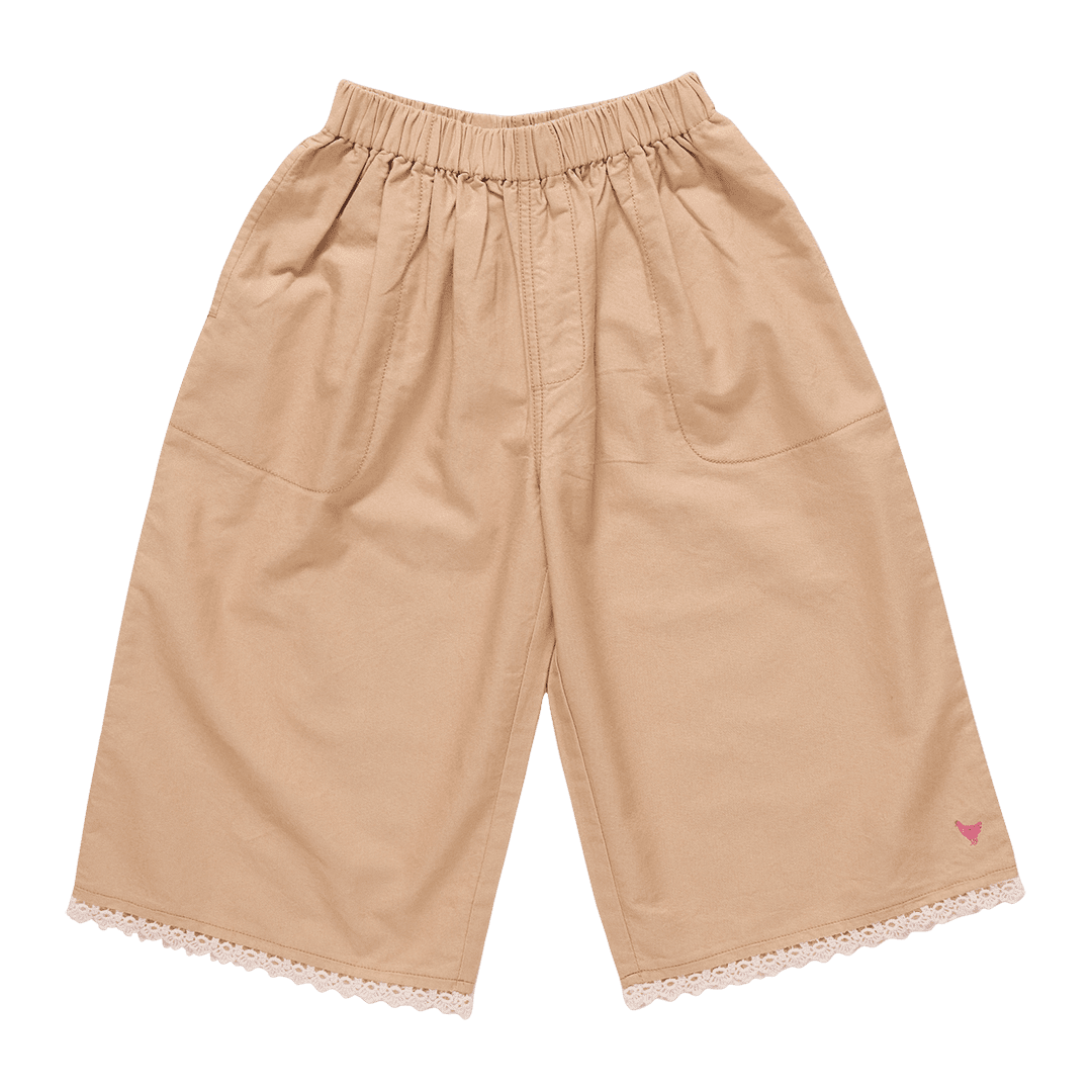 Girls Wylie Pant - Khaki | Pink Chicken