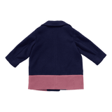 Girls Beck Peacoat - Navy | Pink Chicken