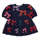 Baby Girls Brooke Dress Set - Multi Bow Applique | Pink Chicken