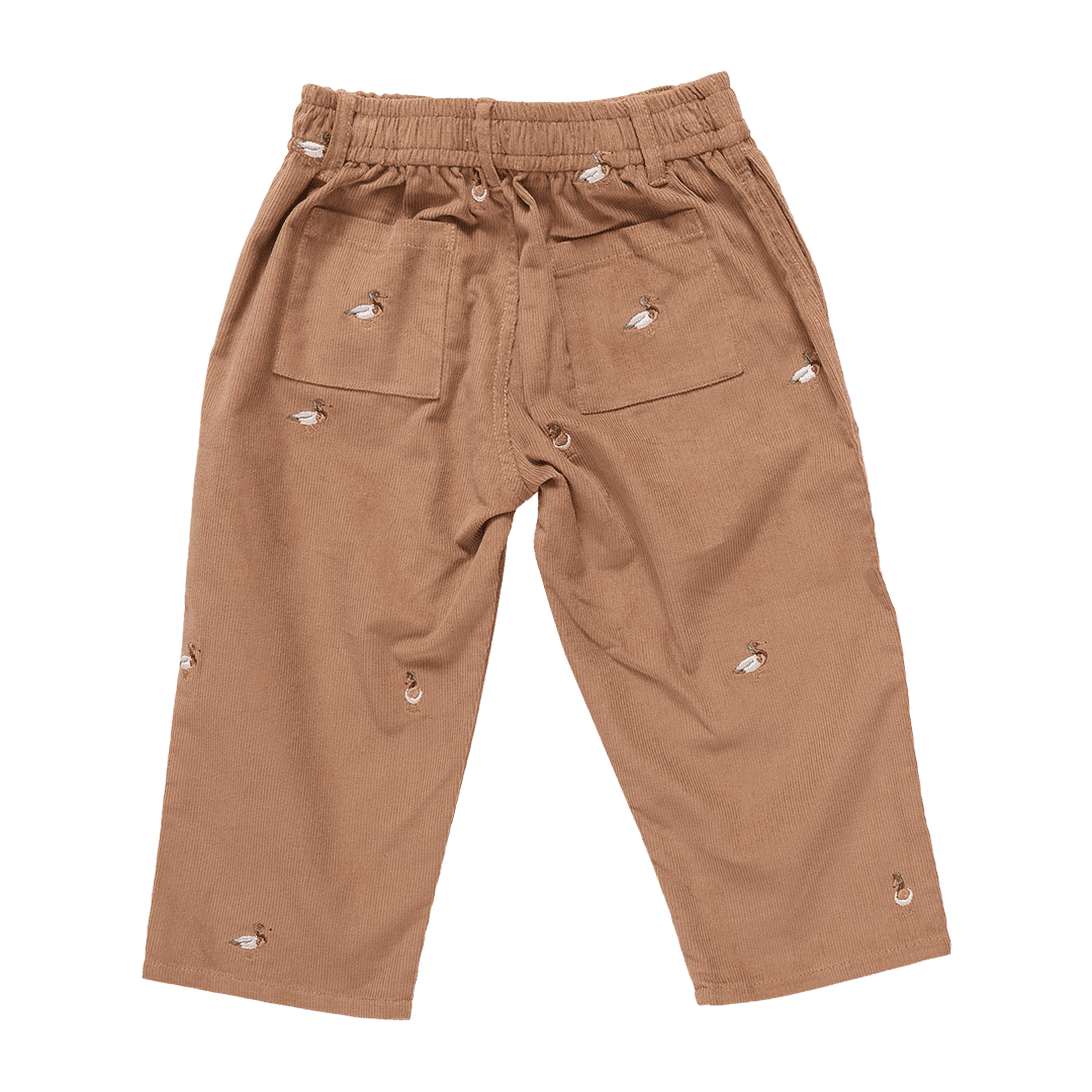 Boys Jackson Pant - Mallard Embroidery | Pink Chicken
