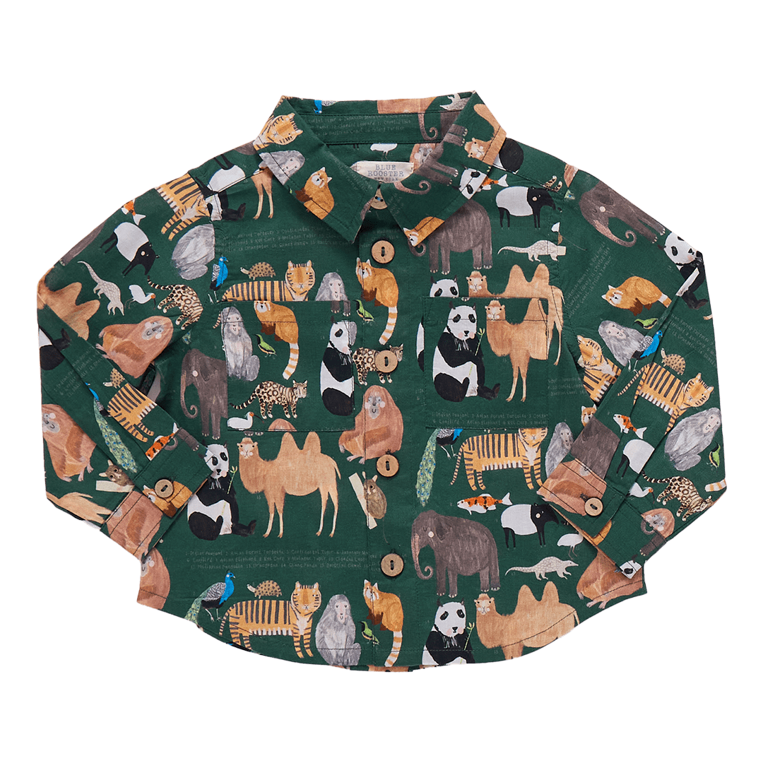 Baby Boys Jack Shirt - Animals of Asia | Pink Chicken