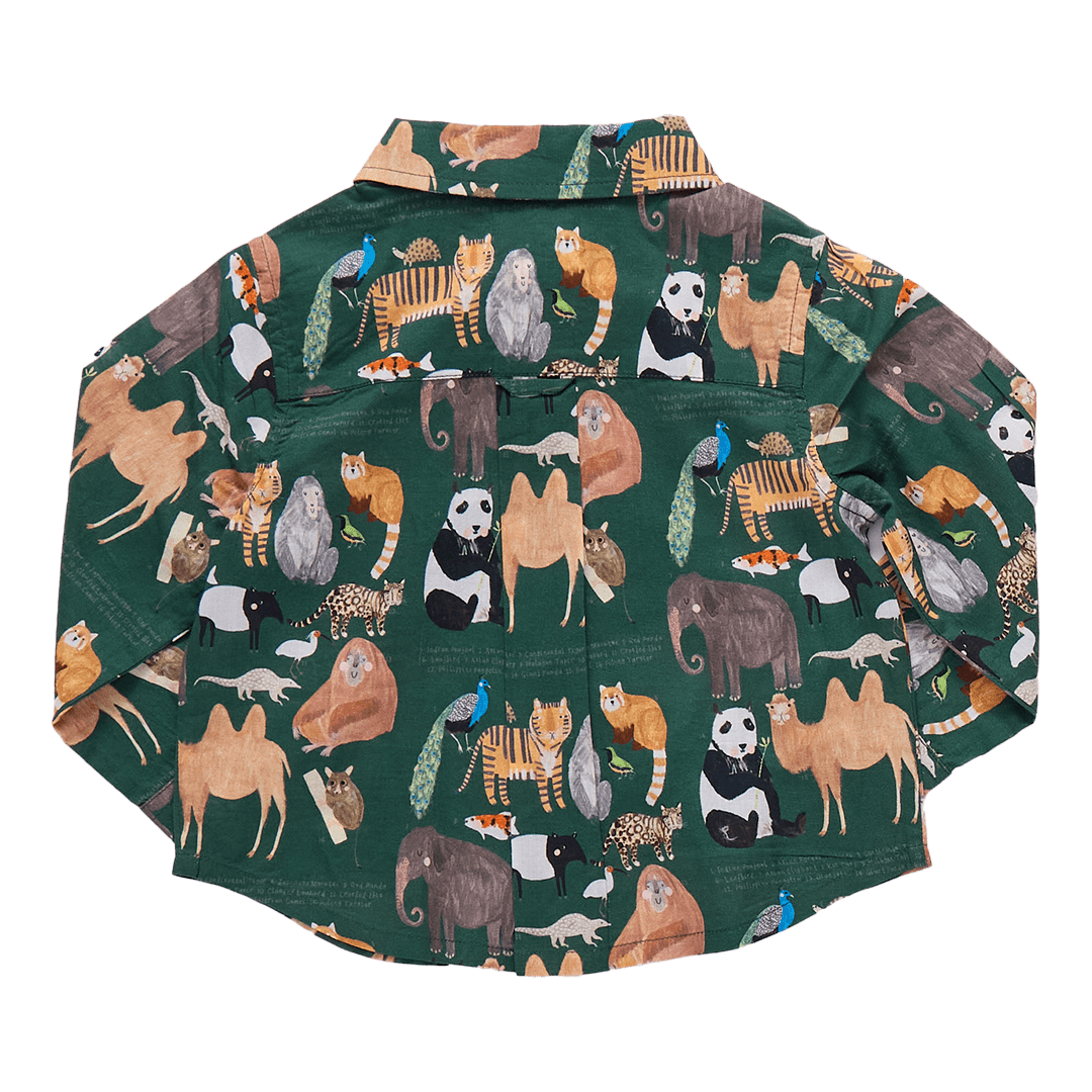 Baby Boys Jack Shirt - Animals of Asia | Pink Chicken