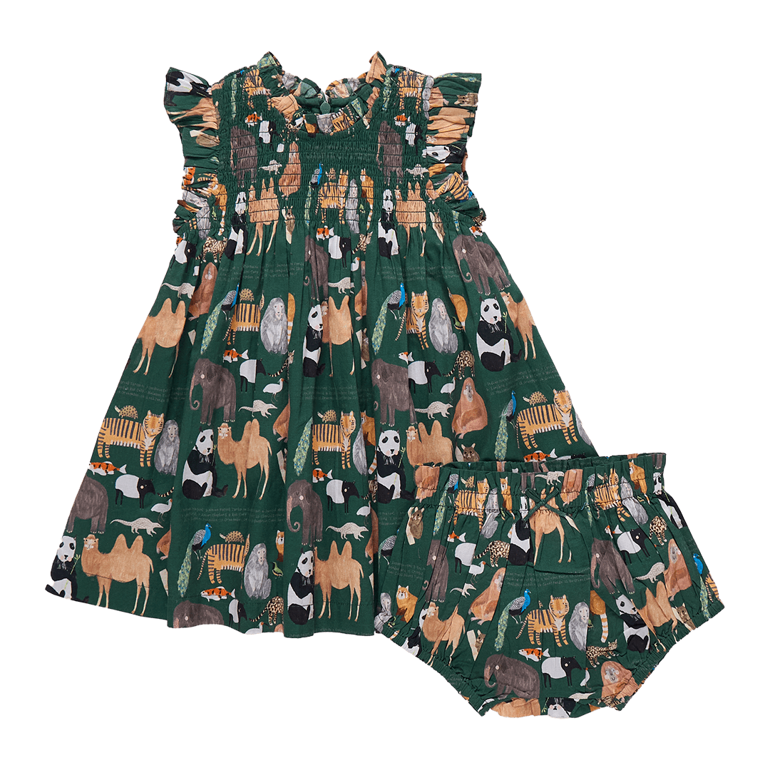 Baby Girls Stevie Dress Set - Animals of Asia | Pink Chicken