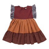 Girls Kit Dress - Mixed Checks | Pink Chicken