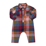 Baby Boys Easton Jumper - Harvest Check | Pink Chicken