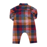 Baby Boys Easton Jumper - Harvest Check | Pink Chicken