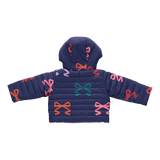 Girls Reversible Riley Jacket - Multi Bows | Pink Chicken
