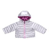 Girls Reversible Riley Jacket - Pink Strawflower | Pink Chicken