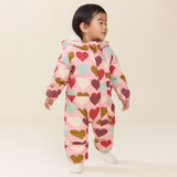 Baby Girls Ruffle Snowsuit - Multi Harvest Hearts