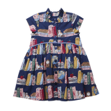 Girls Fatima Dress - Bookshelf
