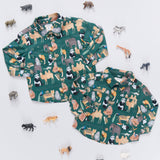 Boys Jack Shirt - Animals of Asia | Pink Chicken