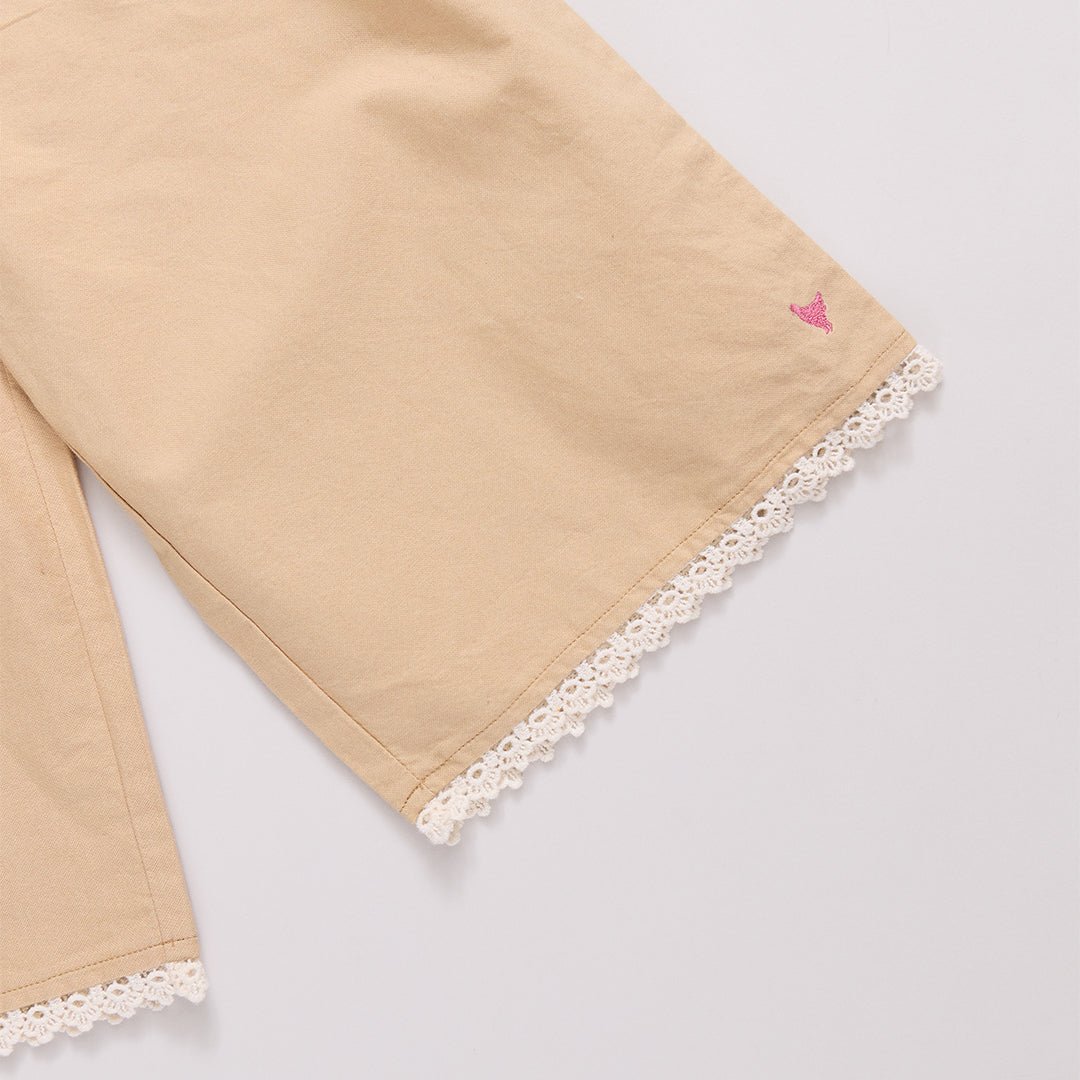 Girls Wylie Pant - Khaki | Pink Chicken