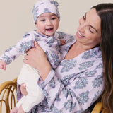 Nesting Box Baby Take Home Set - Lavender Bouquet Floral Blockprint