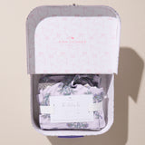 Nesting Box Baby Take Home Set - Lavender Bouquet Floral Blockprint