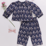 Baby Girls Dawson 2-Piece Set - Navy Strawflower