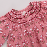 Girls Ava Top - Pink Strawflower