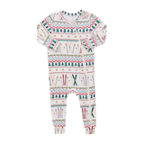Baby Bamboo Romper - Ski Fair Isle