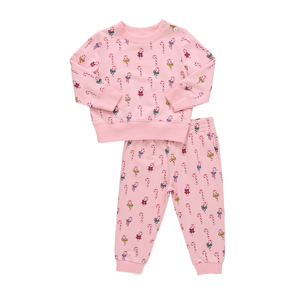 Baby Jax Jogger Set - Mini Candy Cane