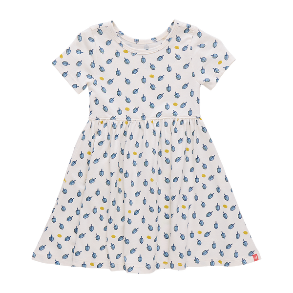 Sunny Dress - Tossed Dreidels