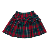 Girls Maribelle Bow Skirt - Red Tartan