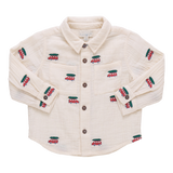 Baby Boys Jack Shirt - Tree Farm Embroidery