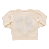 Girls Constance Sweater - Holiday Wreath