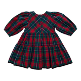Girls Maribelle Dress - Red Tartan