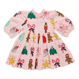 Girls Jessa Dress - Holiday Embroidery
