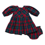 Baby Girls Maribelle Dress Set - Red Tartan