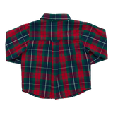 Boys Jack Shirt - Red Tartan