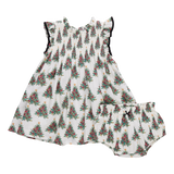 Baby Girls Stevie Dress Set - Vintage Trees
