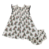 Baby Girls Stevie Dress Set - Vintage Trees