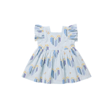Doll Elsie Dress - Menorah Hearts