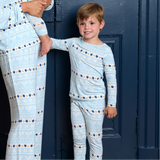 Kids Bamboo PJ Set - Hanukkah Fair Isle