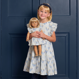 Doll Elsie Dress - Menorah Hearts