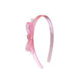 Bow Headband - New Pink Glitter