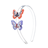 Acrylic Butterfly Headband - Purple