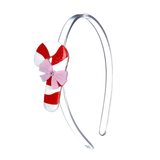 Headband - Candy Cane Bow