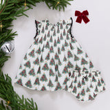 Baby Girls Stevie Dress Set - Vintage Trees