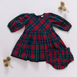 Baby Girls Maribelle Dress Set - Red Tartan