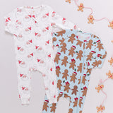 Baby Bamboo Romper - Small Santas