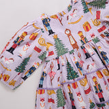 Girls Peachy Dress - Lavender Nutcracker