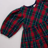 Girls Maribelle Dress - Red Tartan