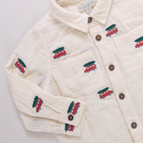 Baby Boys Jack Shirt - Tree Farm Embroidery