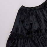 Girls Delaney Skirt - Black Velour