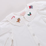 Girls Noelle Top - Christmas Characters