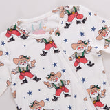 Baby Bamboo Romper - Western Santas