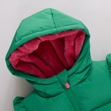 Girls Paris Puffer - Scallop Heart Pocket